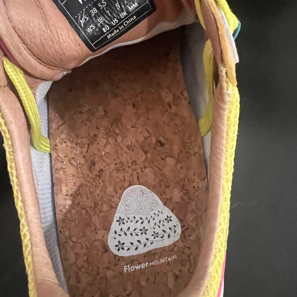 Flower Mountain Women's Sneakers with Yellow Accents - Picture 6 of 6